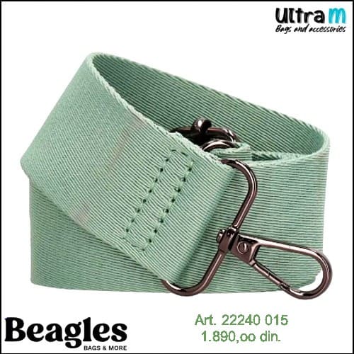 Fashion shoulder strap Beagles Art. 22240 015 Mint 38 mm