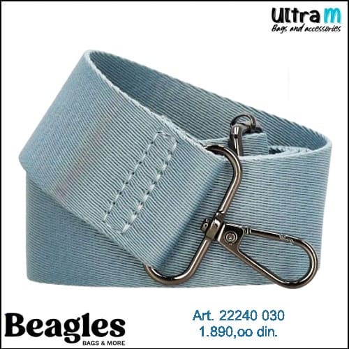 Fashion shoulder strap Beagles Art. 22240 030 Plavi 38 mm
