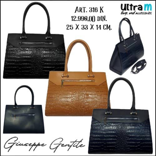 Zenska kožna tašna Giuseppe Gentile Art. 316 K Kroko