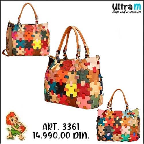 Zenska kožna tašna Sissi bags Art. 3361 195 Unikat multikolor