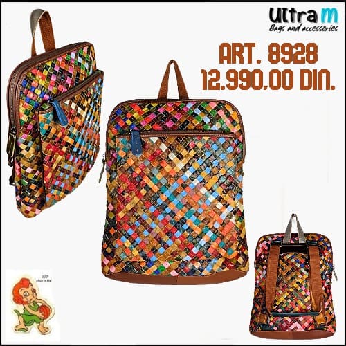 Zenska kožna tašna Sissi bags Art. 8928 195 Torba-Ranac multikolor