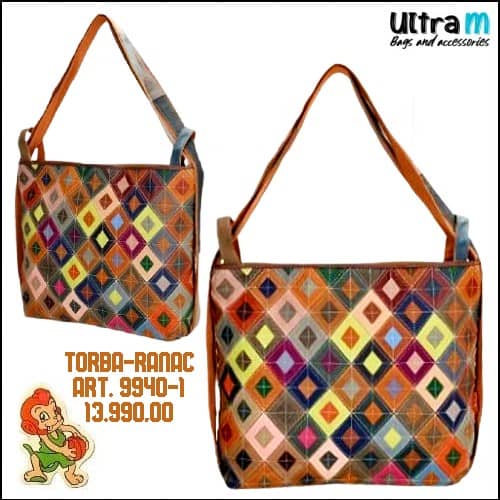 Zenska kožna tašna Sissi bags Art. 9940-1 195 Torba-Ranac multikolor