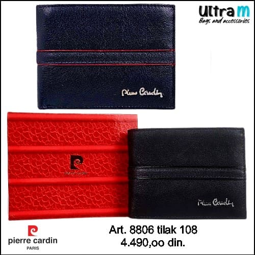 Muški novčanik Pierre Cardin Art. 8806 tilak 108 Koža crni