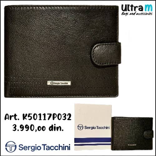 Muški novčanik Sergio Tacchini Art. K50117P032 Koža crni