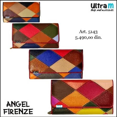Zenski novčanik Angel Firenze Art. 5143 Unikati multikolor koža