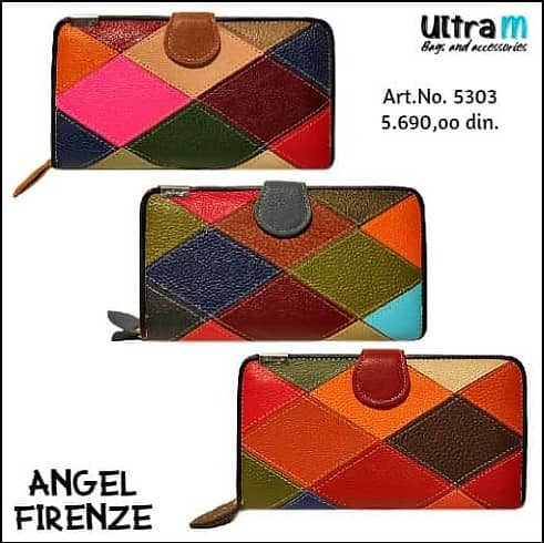 Zenski novčanik Angel Firenze Art. 5303 Unikati multikolor koža