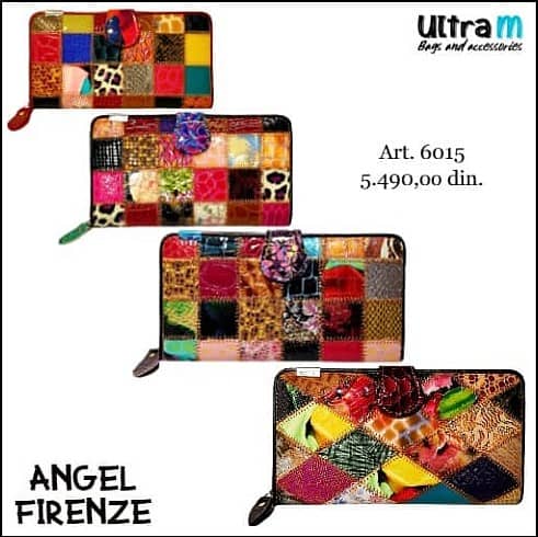 Zenski novčanik Angel Firenze Art. 6015 Unikati multikolor koža