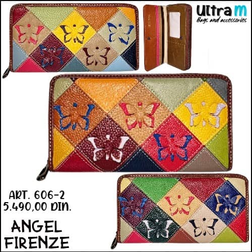 Zenski novčanik Angel Firenze Art. 606-2 Unikat multikolor koža