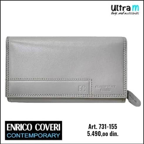 Zenski novčanik Coveri EC Contemporary Art. 731-155 Sivi