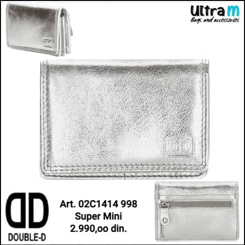 Zenski novčanik Double D Art. 02C1414 998 Koža RFID