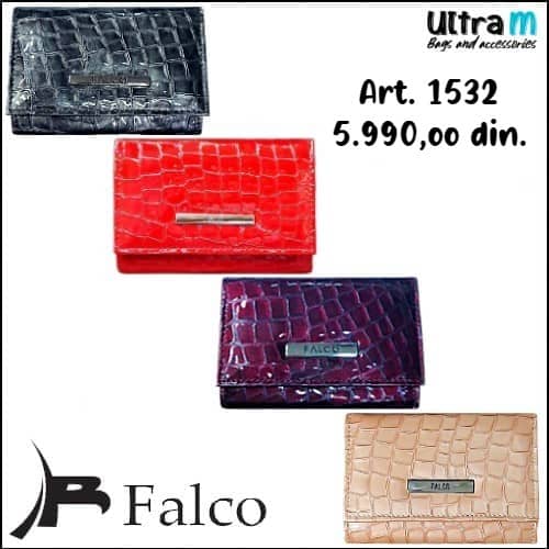 Zenski novčanik Falco House Art. 1532 Kroko lak koža