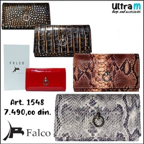Zenski novčanik Falco House Art. 1548 Koža kroko i print