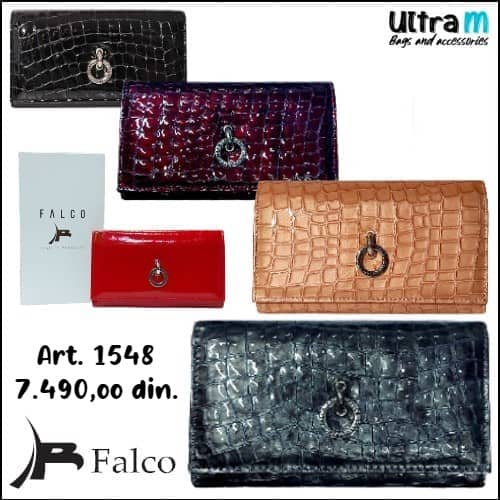 Zenski novčanik Falco House Art. 1548 Koža kroko lak