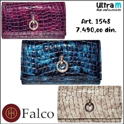 Zenski novčanik Falco House Art. 1548 Kroko lak koža