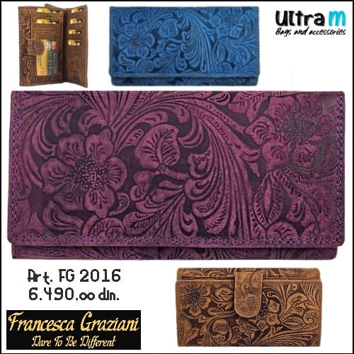 Zenski novčanik Francesca Graziani Art. FG 2016 Koža floral print