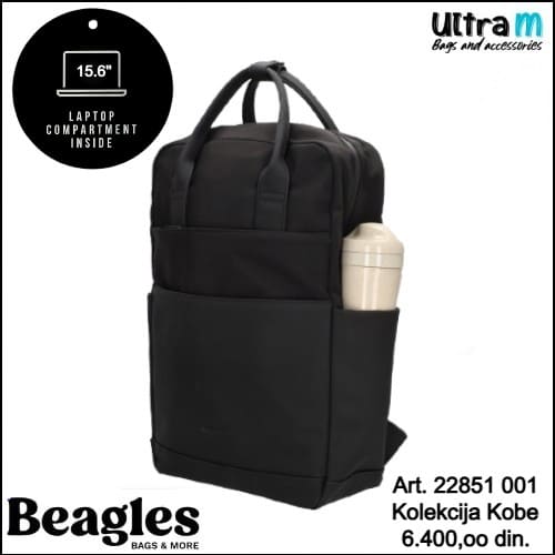 Ranac Beagles Art. 22851 001 Kobe laptop 15,6'' crni