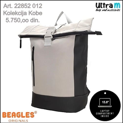 Ranac Beagles Art. 22852 012 Kobe laptop 15,6'' sivi