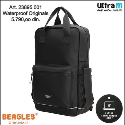 Ranac Beagles Originals Art. 23895 001 Waterproof originals laptop 15'' crni