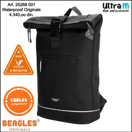 Ranac Beagles Originals Art. 25268 001 Waterproof originals crni