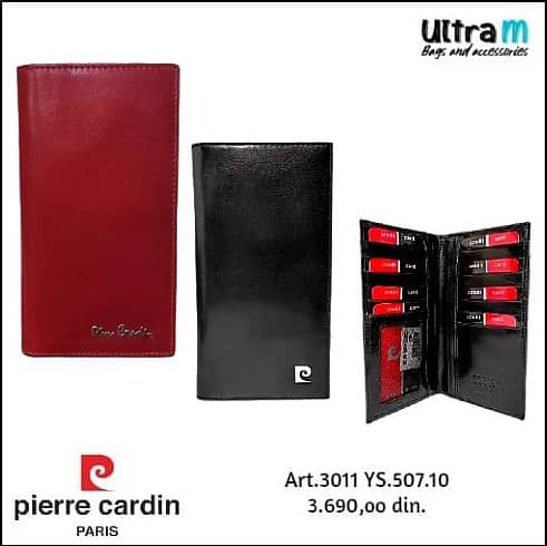 Card holder Pierre Cardin Art. 3011 YS.507.10 Crni i crveni