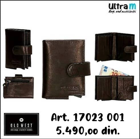 Creditcard Case Old West 17023 001 Crni koža