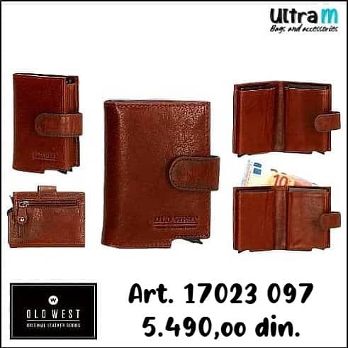 Creditcard Case Old West 17023 097 Braon koža