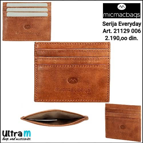 Creditcard case MICMACBAGS Art. 21129 006 Everyday Koža