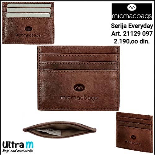 Creditcard case MICMACBAGS Art. 21129 097 Everyday Koža