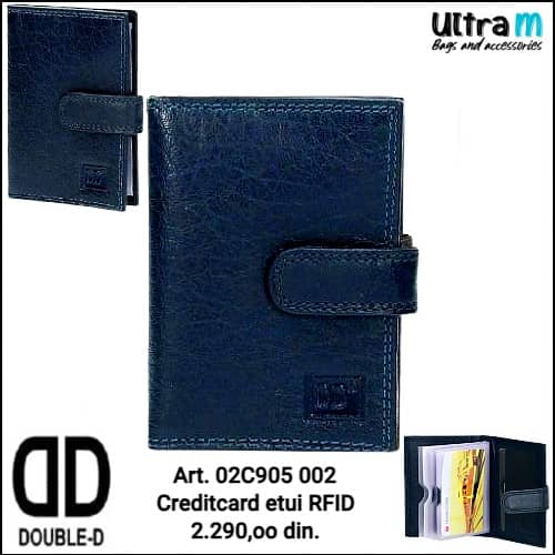 Creditcard etui Double D Art. 02C905 002 RFID Teget