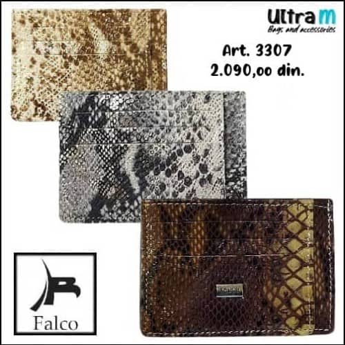Folder za kartice Falco House Art. 3307 Zmijski print koža