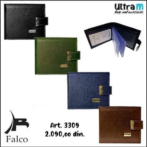 Folder za kartice Falco House Art. 3309 Muški koža
