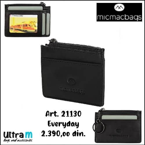 Key case Micmacbags Art. 21130 001 Everyday crni koža