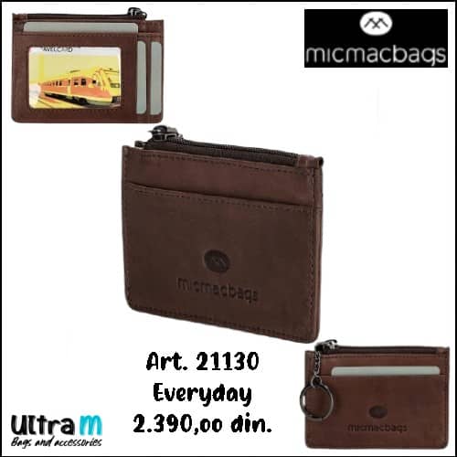 Key case Micmacbags Art. 21130 097 Everyday braon koža