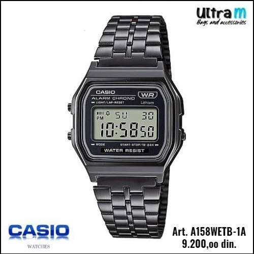 Muški ručni sat Casio Art. A158WETB-1AEF Digitalni Vintage