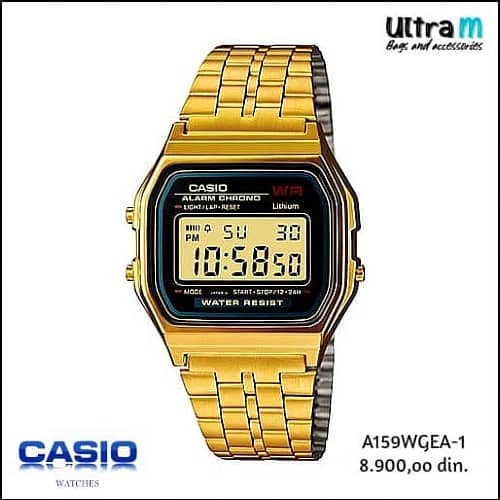 Muški ručni sat Casio Art. A159WGEA-1 Digitalni