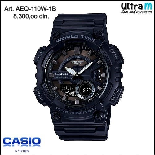 Muški ručni sat Casio Art. AEQ-110W-1B Digitalni