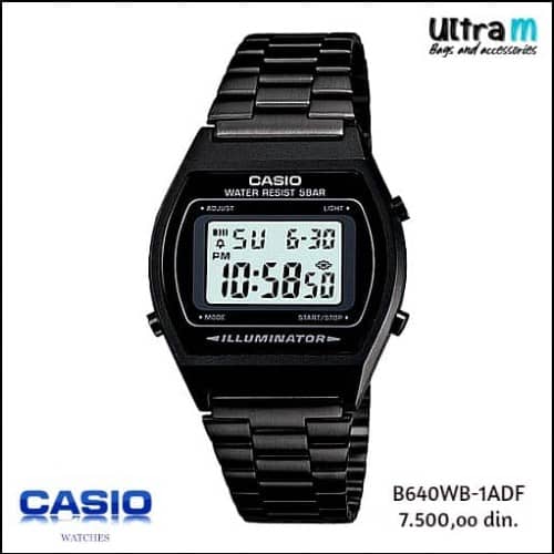 Muški ručni sat Casio Art. B640WB-1ADF Digitalni Vintage