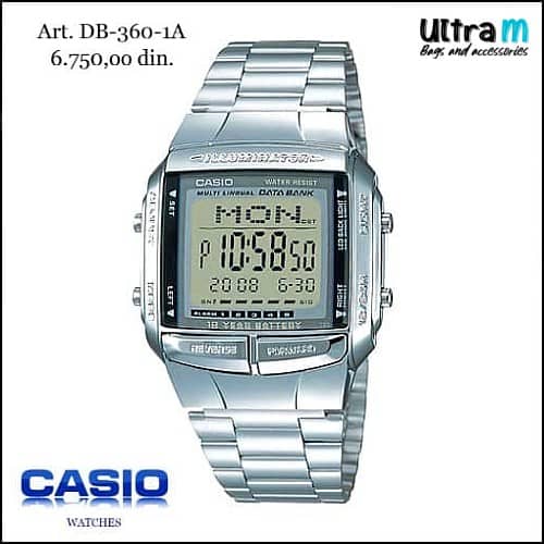 Muški ručni sat Casio Art. DB-360-1A Digitalni Vintage