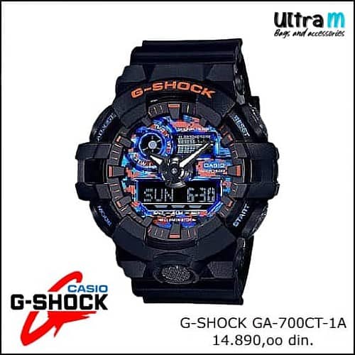 Muški ručni sat Casio Art. G-Shock GA-700CT-1A