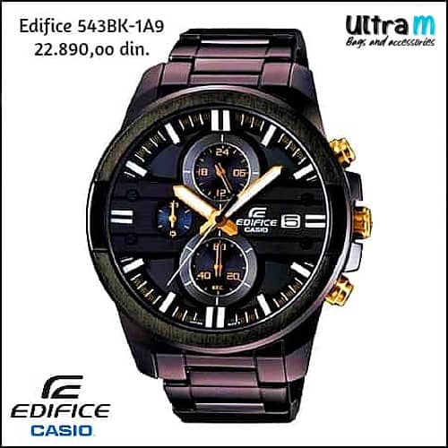 Muški ručni sat Casio Edifice EFR-543BK-1A9 VUDF