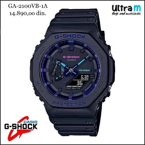 Muški ručni sat Casio G-Shock GA-2100VB-1A