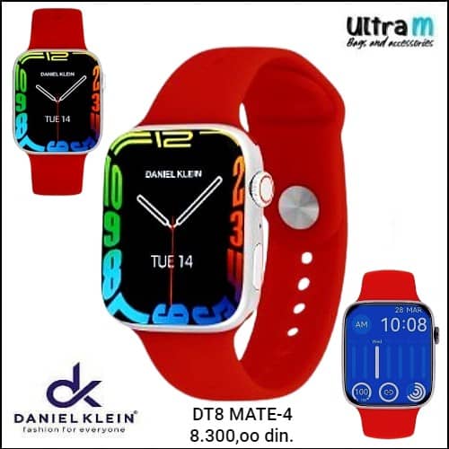 Muški ručni sat Daniel Klein Art. Smart sat DT8 MATE-4 Red