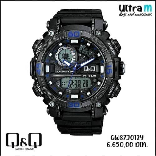 Muški ručni sat Q & Q Art. GW87J012Y Dual-Time