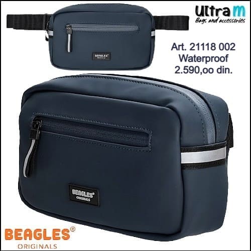 Muška torbica Beagles Originals Art. 21118 002 Waterproof teget