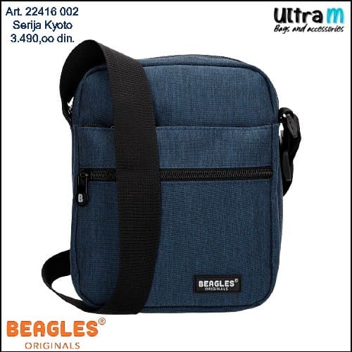 Muška torbica Beagles Originals Art. 22416 002 Kyoto teget