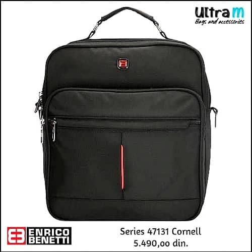 Muška torbica Enrico Benetti 47131 Cornell crna