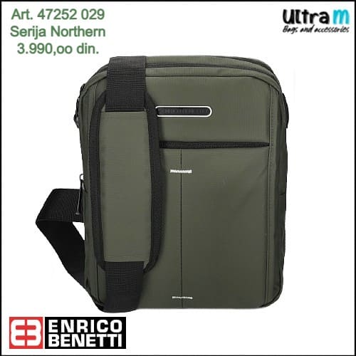 Muška torbica Enrico Benetti Art. 47252 029 Northern maslinasta
