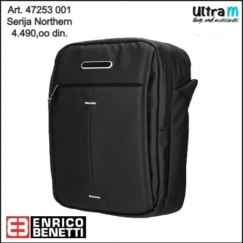 Muška torbica Enrico Benetti Art. 47253 001 Northern crna
