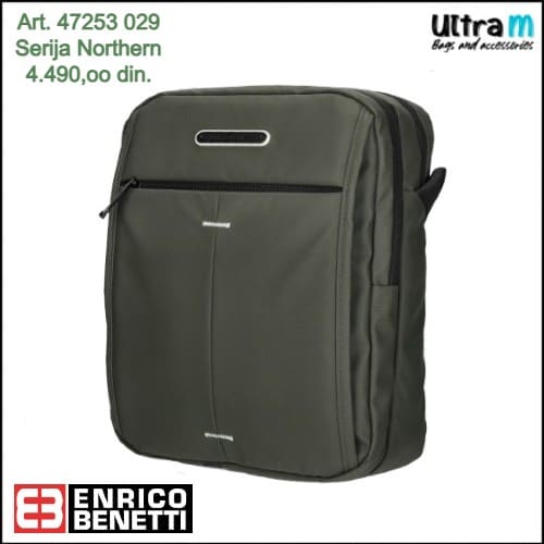 Muška torbica Enrico Benetti Art. 47253 029 Northern maslinasta