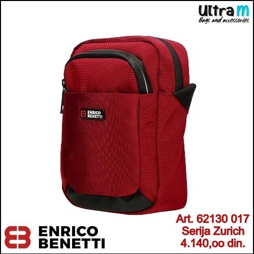 Muška torbica Enrico Benetti Art. 62130 017 Zurich crvena